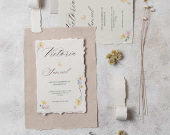 Elegante florale Hochzeitseinladungsvorlage, florale grüne Hochzeitseinladung, Einladungsvorlage, Vintage-Einladungsvorlage herunterladen