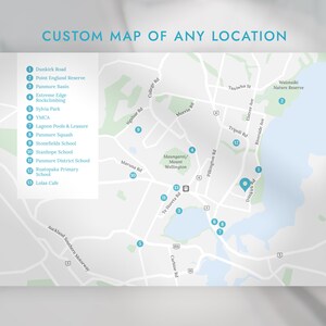 Benutzerdefinierte Karte von jedem Ort | Digitales Kartendesign | Druckbar
