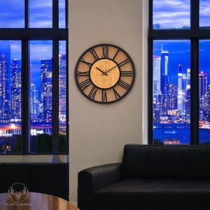 Wall Clock,  Large Creative Design Metal Clock for Chic Living Spaces, Minimalist Home Decor, Great for Weddings & Anniversaries