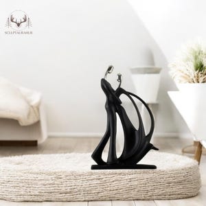 Tanzendes Paar, Nordische Kunstfigur, Harzfigur, Einzigartiges Wohndekor, Tangotänzer, Dekoakzent, Lateinischer Tänzer, Tanzender Liebhaber
