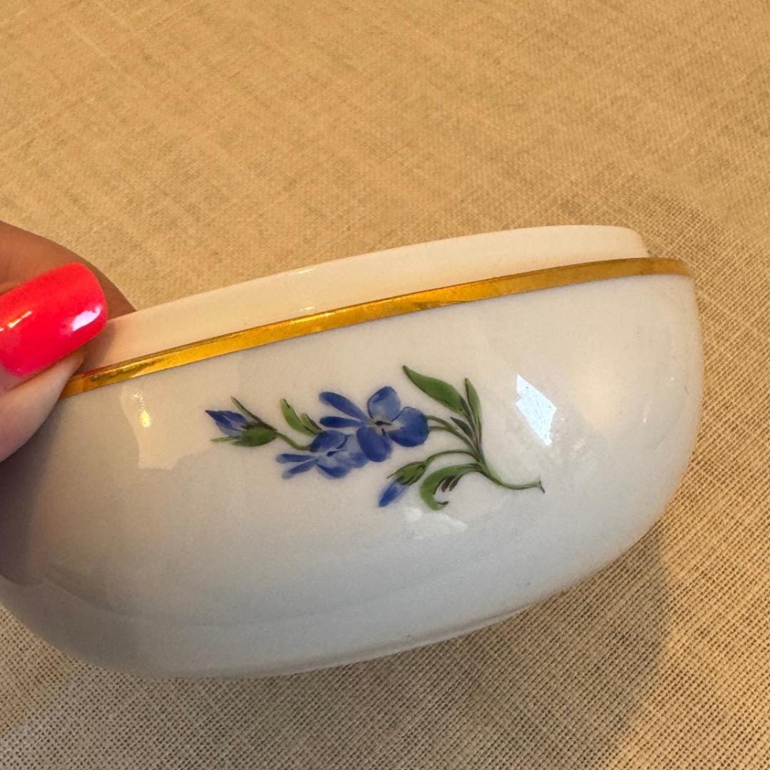 マイセンのボンボニエール/磁器の箱、1934～1945年、手描き、金彩