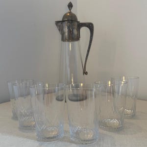 Baccarat Richelieu crystal glasses set of 6, 9 cm, signed, vintage French crystal barware