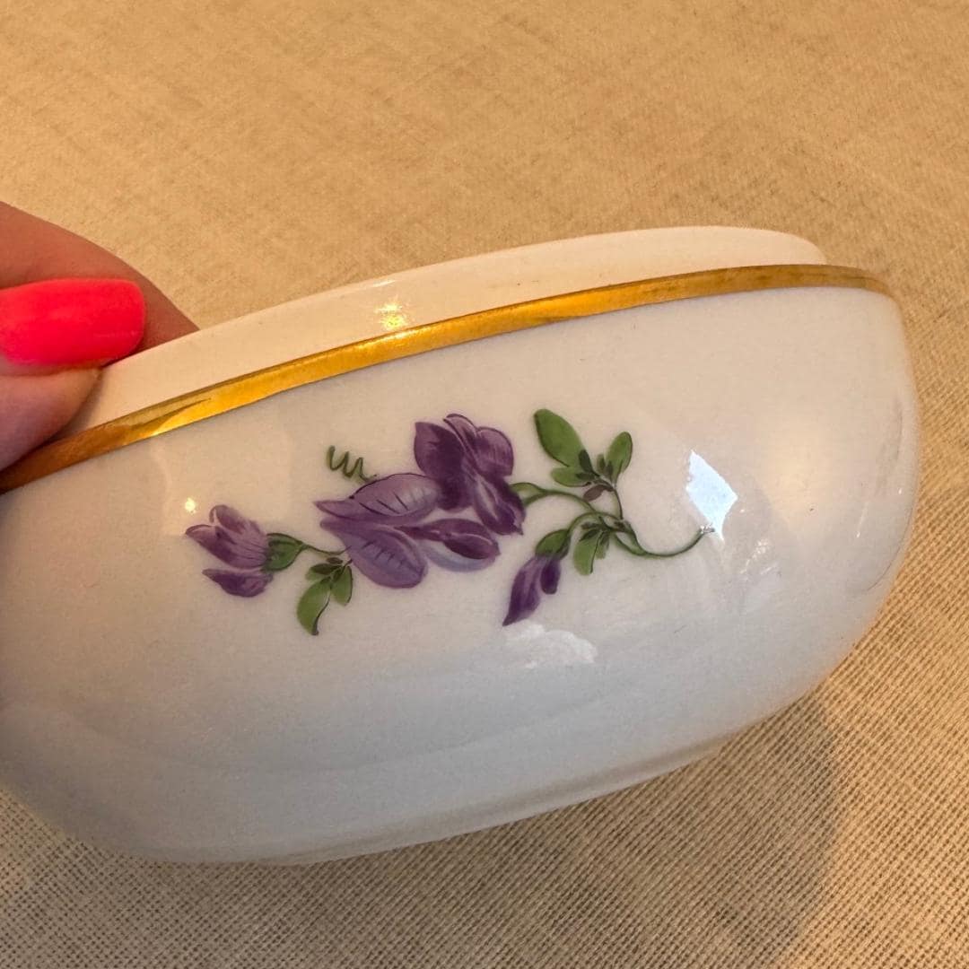 マイセンのボンボニエール/磁器の箱、1934～1945年、手描き、金彩