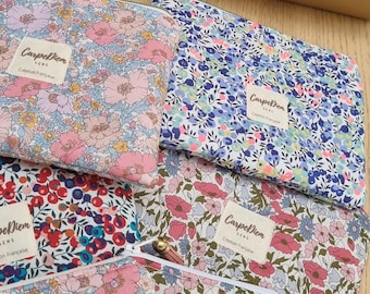 Handmade Liberty print pouch | Floral case for makeup, accessories, or small gifts