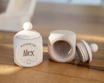 Personalisierte Milchzahndose mit Namen | Zahndose | Einschulung | Zahnfee | Milchzahnbox | Geschenk Kinder | Geschenk Geburt | Schriftzüge