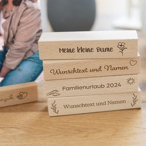 Personalisierbare Kartenhalter mit Wunschtext | Wunschgravur | Holz | Fotohalter | Kartenständer | Postkartenhalter | Geschenkidee | Motive