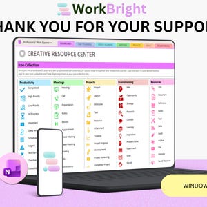 OneNote Work Planner 2026 - Digital Project Management Template - Professional Work Task Tracker & Meeting Notes image 18