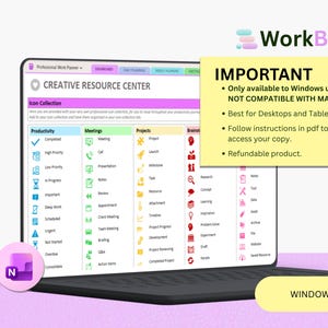 OneNote Work Planner 2026 - Digital Project Management Template - Professional Work Task Tracker & Meeting Notes image 17