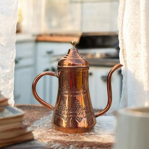 Copper Oil Bottle, %100 Pure Copper Oil Bottle,500 Ml, Copper Jug, Oil Container, Copper Oil Dispenser, Essential Oils, Olive Oil Container