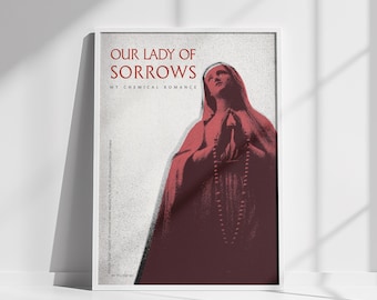 My Chemical Romance Our Lady of Sorrows Andy Warhol Inspired Digital Print