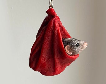 souris de rat personnalisée dans un porte-clés de couverture