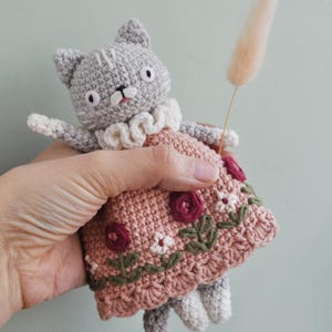 Rosa die Katze Häkelanleitung. Sofort PDF Download. Niedliches Kätzchen.
