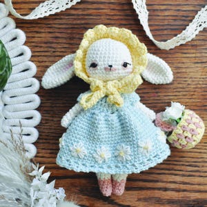 Bonnie The Bunny Crochet Pattern. Instant PDF Download. Cute Rabbit Amigurumi Pattern.