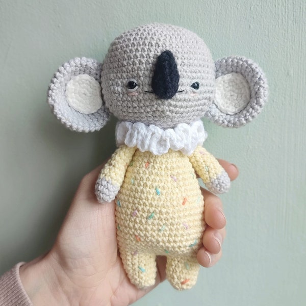 Motif Derek le koala. Téléchargement instantané du PDF. Joli motif Koala Amigurumi.