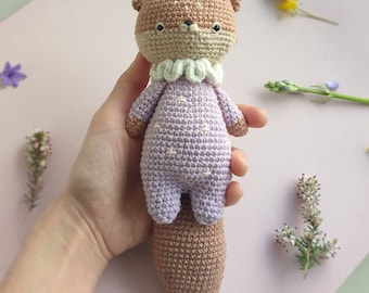 Baby Otter Crochet Pattern. Instant PDF Download. Cute Otter Amigurumi Pattern.