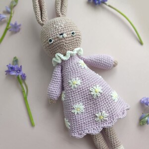 Daisy the Bunny Crochet Pattern. Instant PDF Download. Cute Easter Spring Bunny Rabbit Amigurumi Pattern.