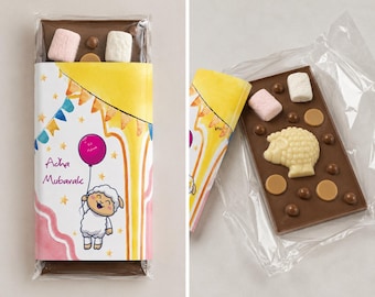 Eid Favors | Eid Chocolate Bar | Luxury Belgian Chocolate Bar | Chocolate Discs | Gift Box  |Handmade| Eid Mubarak Gift
