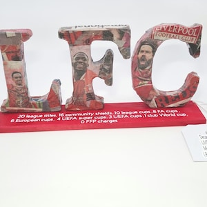 Liverpool Sign  Wooden Sign featuring Iconic Liverpool newspaper Premier League Champions edition. Perfect Christmas present for LFC fans