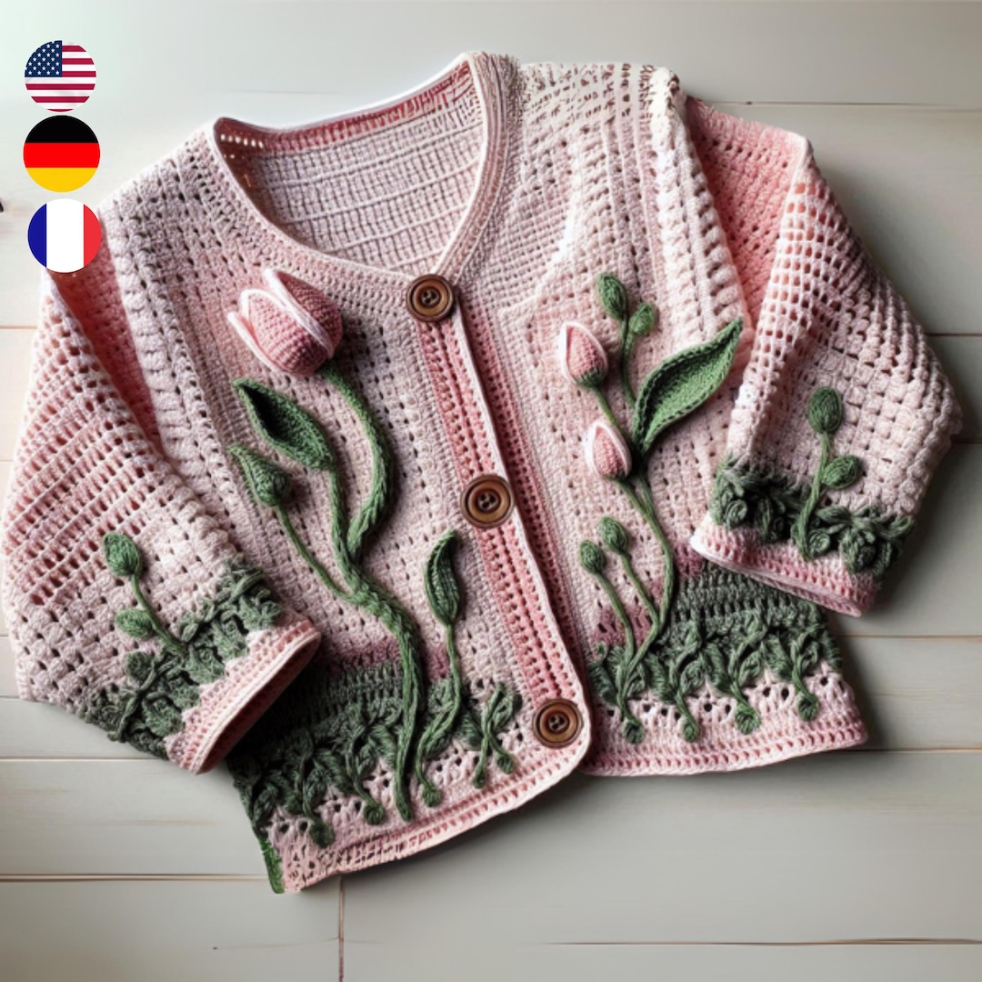 カーディガン Tulip crochet cardigan レディース Tulip crochet cardigan（カーディガン/ボレロ）｜etre loin