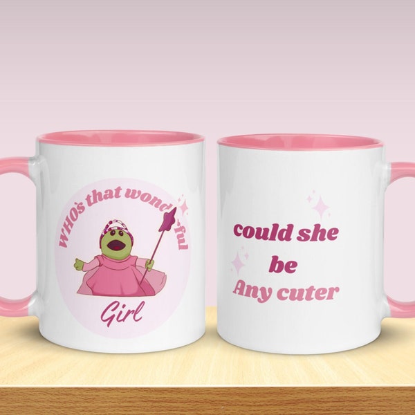 Nanalan Tasse, whos that wonderful girl meme, Mona Nanalan Becher, Prinzessin Becher, Geschenk für sie, Valentinstag