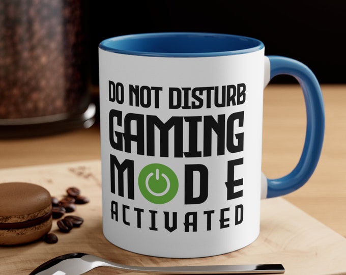 DND Gaming Mode Activated funny mug. Unique Gamer Gifts. Gaming Mugs. Video Game Mug. Gifts for Boyfriend. Gifts for Him. Gamer Mug.