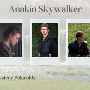 anakin skywalker set of 5 polaroids | mystery pouch | instax mini film | polaroid prints | star wars