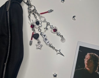 anakin skywalker bag charm and polaroids | bag accessory | key chain | gift idea | instax mini film | polaroid print | star wars