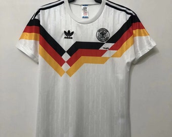 Limited edition retro famous Germamy home shirt 1990 world cup final- as worn by Moeller, Klinsmann, Riedle,  Voller