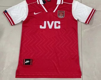 Limited edition rare retro 1996-97 Arsenal Premier league nike home shirt as worn by Bergkamp, Adams, Vieira and many others