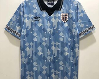 Limited edition retro England away shirt 1990 world cup - as worn by Gascoigne, Lineker,  waddle, platt