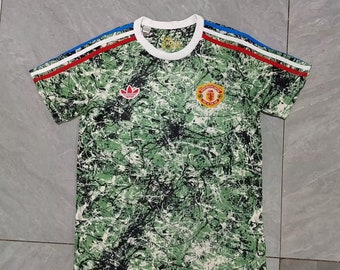 Limited edition rare retro Manchester utd 2024-2025 concept shirt , stone roses 80s edition