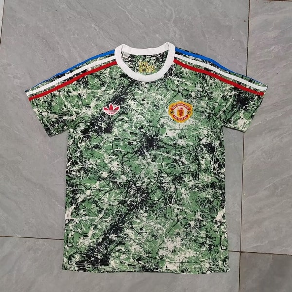 Limited edition rare retro Manchester utd 2024-2025 concept shirt , stone roses 80s edition