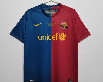 Champions league final Limited edition rare retro iconic 2008/09 BARCELONA nike  shirt  as worn by many legends in the competitions, Messi