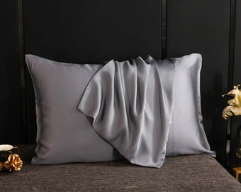 Lujosas fundas de almohada 100% seda morera para dormir, fundas de almohada de alta calidad.