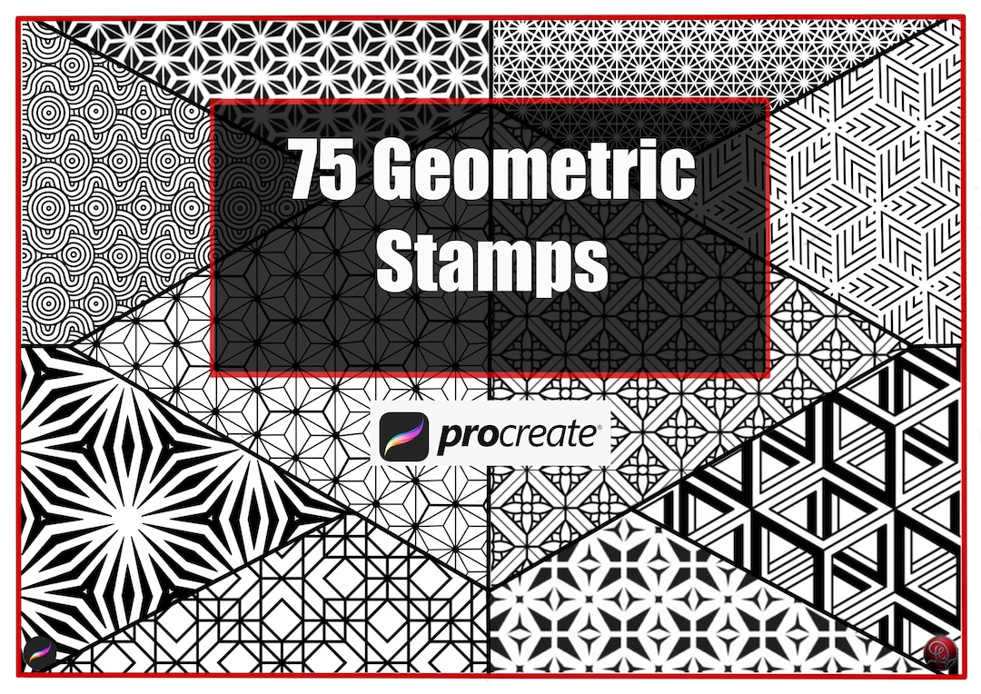 Geometric Stamps for Procreate (set 3) - Etsy