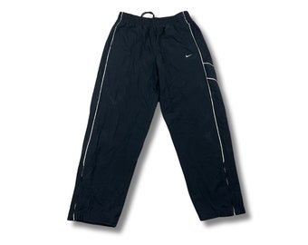 Nike vintage Trackpants Pantalons de survêtement Noir Pantalon d’entraînement Rétro Taille XL