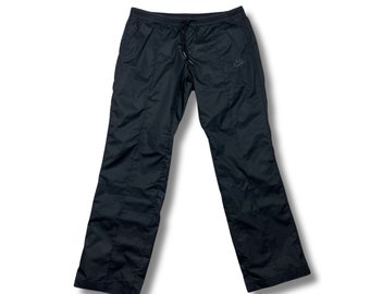 Nike vintage Trackpants Pantalons de survêtement Noir Pantalon d’entraînement Rétro Taille L