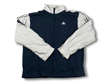 Adidas vintage Jacket Coupe-vent Track Jacket Veste légère Bleu Taille L