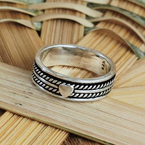 Heart Spinner Ring, Orbit Ring, 925 Sterling Silver, Love Spin Ring, Worry Ring, Fidget Ring, Silver Ring, Meditation Ring, Handmade Ring