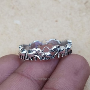 925 Sterling Silver Ring, Elephant Ring, Elephant Thumb Ring Good Luck Elephant Statement Ring Thumb Ring Gift Elephant Good Luck Gift For