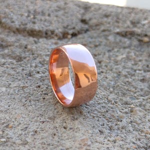 Copper Band Ring, Rustic Viking Style, Pure copper ring, anniversary gift, Copper band ring, Arthritis ring, Copper Jewelry, Handmade Ring