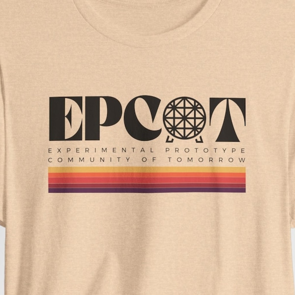 Camiseta de Epcot estilo vintage, camiseta unisex retro de Disney World