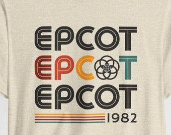 Retro Style EPCOT Shirt, Unisex T-Shirt für Erwachsene, inspiriert von Vintage Epcot, Disney World