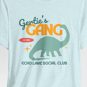 Gertie's Gang Shirt, Adult Unisex Tee Inspired by Gertie the Dinosaur, Hollywood Studios