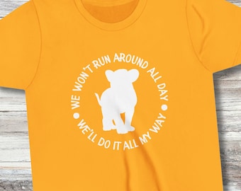 Kids Lion King Inspired Shirt: Simba 'My Way' Tee, Disney Animal Kingdom