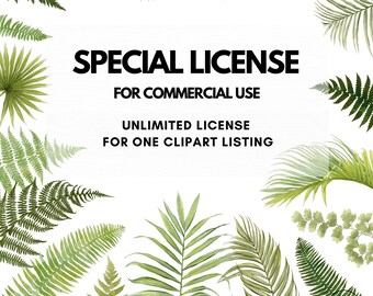 Unlimited License for One Clipart Etsy Listing