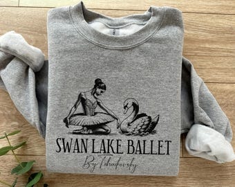 Swan Lake Ballet Sweatshirt, Gift for Ballet Fan, Swan Lake Fan Shirt Gift, Ballet Dancer Gift, Ballerina Gift, Classical Ballet Sweater