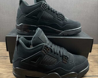 Air jordan 4 top black cat australia