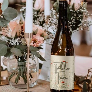 Wine Labels, Photo Wine Label Template, Minimalist Wedding Favor, Custom Wine Label, Personalized Gift, Wine Gift Label