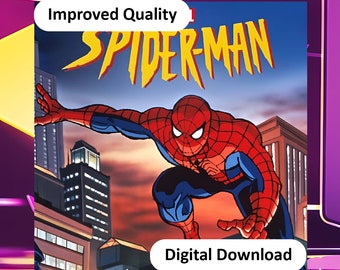 Spider man The Complete 1994 - 1998 Animated TV Series Digital Instant Download Old TV Show | No DVD